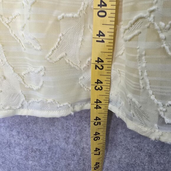 Yellow Embroidered Midi Dress With Spaghetti Straps & Sweetheart Neckline - Picture 8 of 9